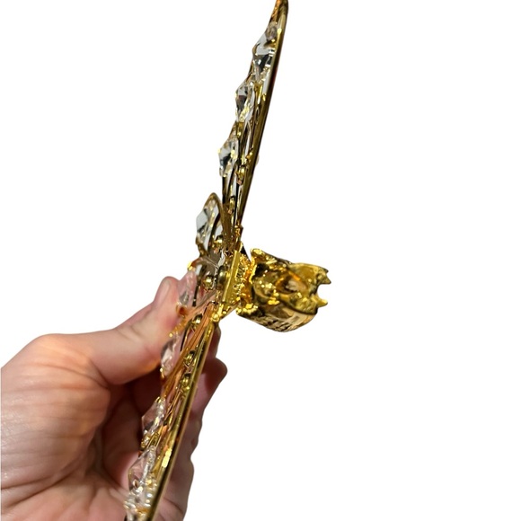 Swarovski Gold Plated Crystal Peacock Ornament By Crystal‎ Temptations figurine - Picture 2 of 10